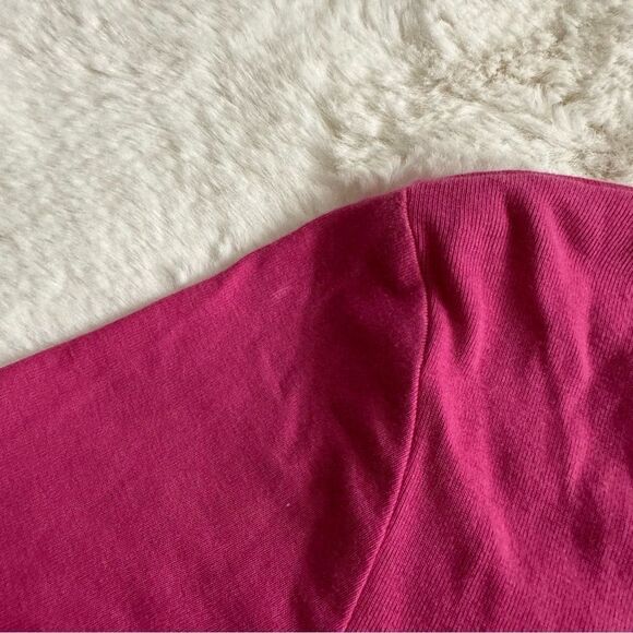 NWT Urban Outfitters UO size M pink y2k ed hardy style cropped long sleeve - Picture 10 of 11